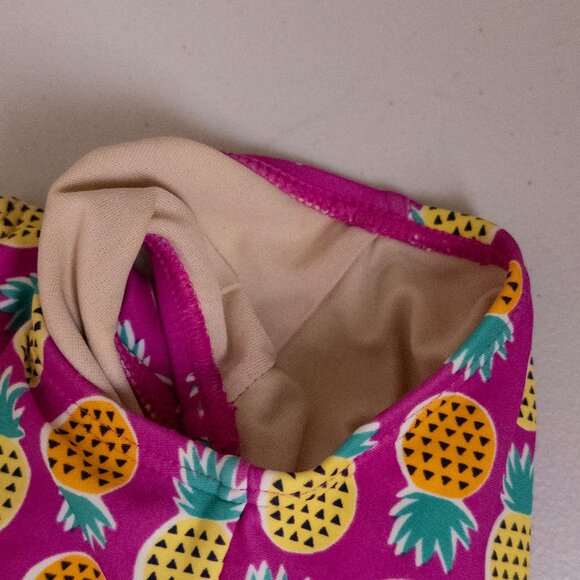 Tea Collection Pineapple Print One-Piece Bathing Suit Pink Baby Girl 9-12 months - Picture 6 of 8